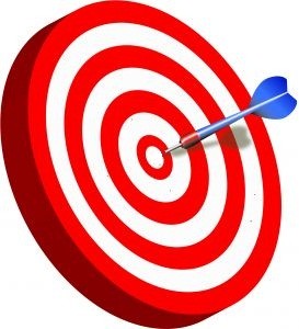 Dart missing centre of target