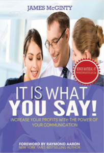 Front cover of my book - It IS what you say.