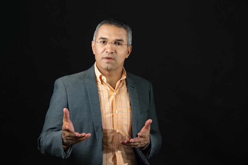 Man giving a presentation